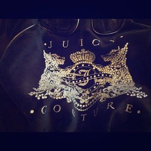 Juicy Couture Black Velvet Handbag